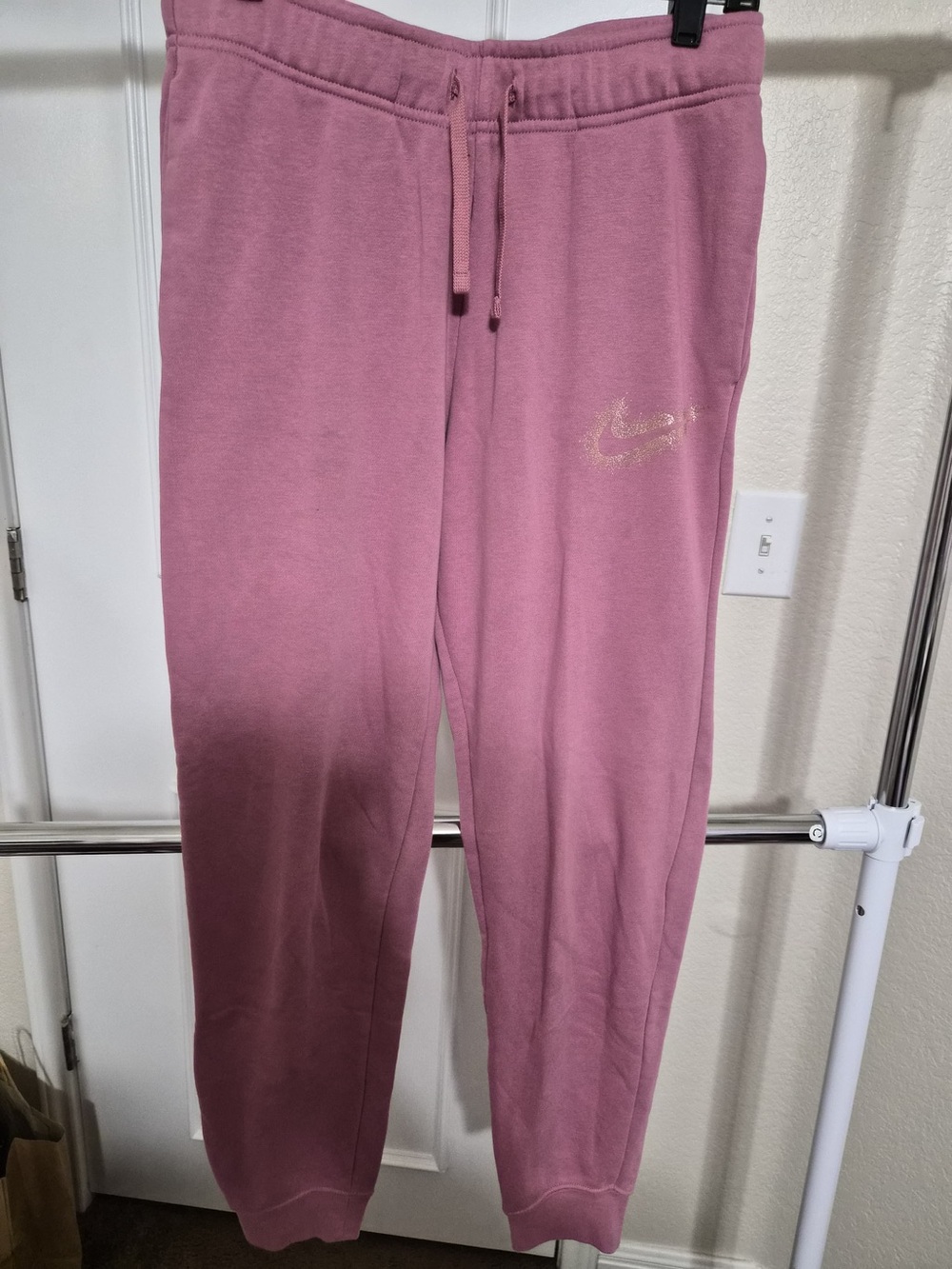 Nike Rose Pink Joggers with Drawstring